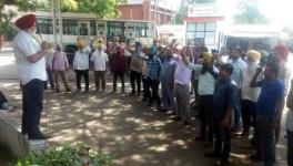 Punjab Roadways Employees protest