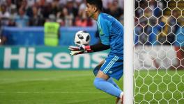 Iran football team goalkeeper Alireza Beiranvand at FIFA World Cup