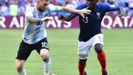 N'Golo Kante and Lionel Messi at FIFA World Cup.