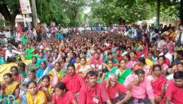 Protest against Polavaram Project in Andhra Pradesh