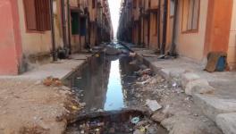 Improper drainage system in one of Chennai’s slum resettlement colonies