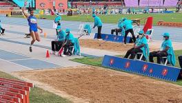 Shaili Singh during the long jump qualification round at the Under-20 World Athletics Championships