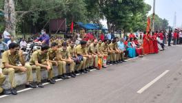 Defence employees boycotted lunch during lunch hours on Friday. Image Courtesy - Special Arrangement