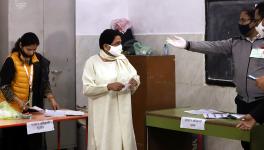 Bahujan Samaj Party (BSP) chief Mayawati casts her vote