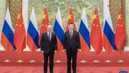 Chinese President Xi Jinping (R) held talks with Russian President Vladimir Putin, Beijing, February 4, 2022 