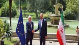 EU foreign policy chief Josep Borrell (L) with Iran’s Foreign Minister Amir Abdollahian, Tehran, July 27, 2022. (File photo)