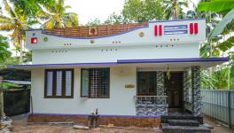 Chief Minister Pinarayi Vijayan leading the housewarming ceremony at one of the newly built houses under the LIFE Mission. (Courtesy: (@pinarayivijayan) / Twitter)