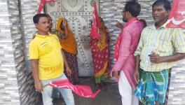 Khodabux ahmad cpim zilla parishad campaigning in domkal braving terror situations