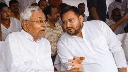 Bihar Chief Minister Nitish Kumar with Deputy CM Tejashwi Yadav. Image Courtesy: PTI