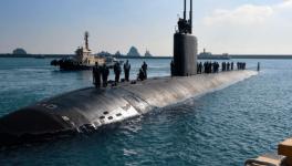 The Los Angeles-class fast-attack submarine USS Springfield in Busan for a port visit, South Korea, July 22, 2023