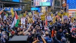 Thousands rally in Times Square in solidarity with Palestine (Photo: ANSWER Coalition)