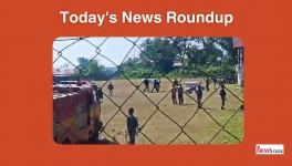 Dead bodies of Kuki-Zo community members reach Motbung LS ground after being airlifted from a morgue in Imphal, in Kangpokpi district, Thursday, Dec. 14, 2023. (PTI Photo)(PTI12_14_2023_000083B)