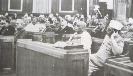 L to R: Dr BR.Ambedkar, B.G.Kher, Sardar Patel and K.M. Munshi