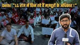 Large number of workers, led by CITU, protest in Delhi to demand an end to the contract system, payment of minimum wages among others.