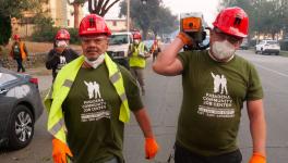 Immigrant day laborers, organized with the National Day Laborer Organizing Network (NDLON), have launched their “Fire Relief Brigade” to help clean up the streets of Los Angeles following the devastation incurred by the wildfires (Photo via NDLON)