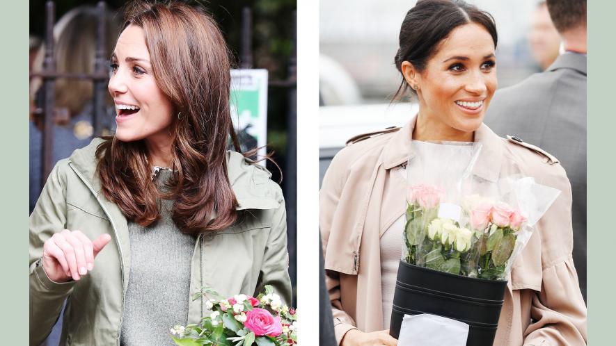 Kate Middleton and Meghan Markel