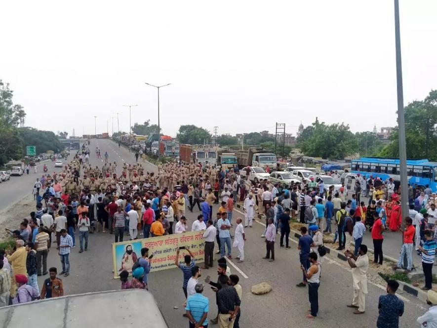 Ravidas Temple Demolished Protest