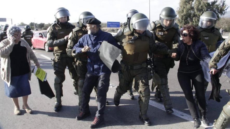 At least 17 protesters were arrested during a protest against water crisis in Chile.