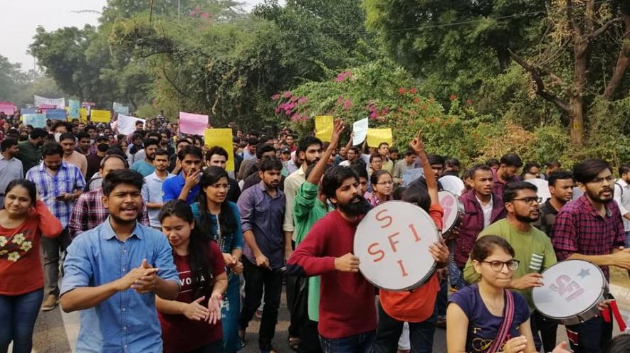 Hundreds of JNU Students