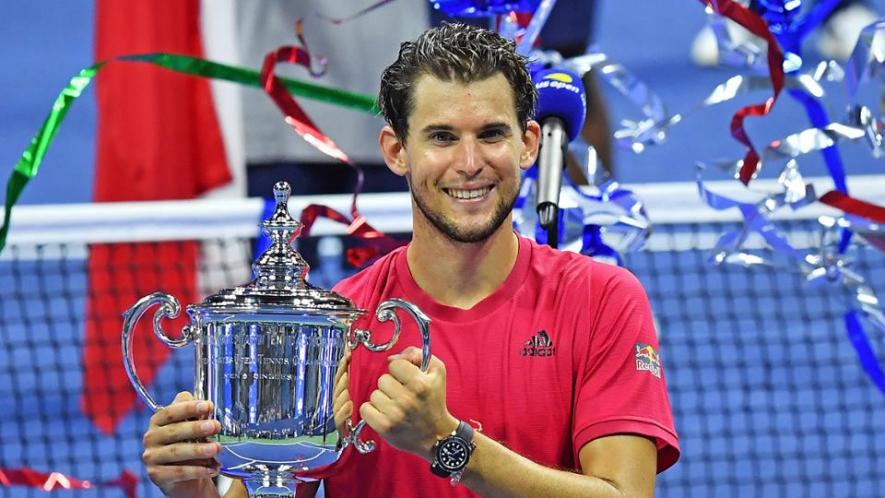 Thiem became the first player born in the 90s to win a Grand Slam and the first outside of the 'Big Three' to do so in four years. (Picture courtesy: US Open/Twitter)