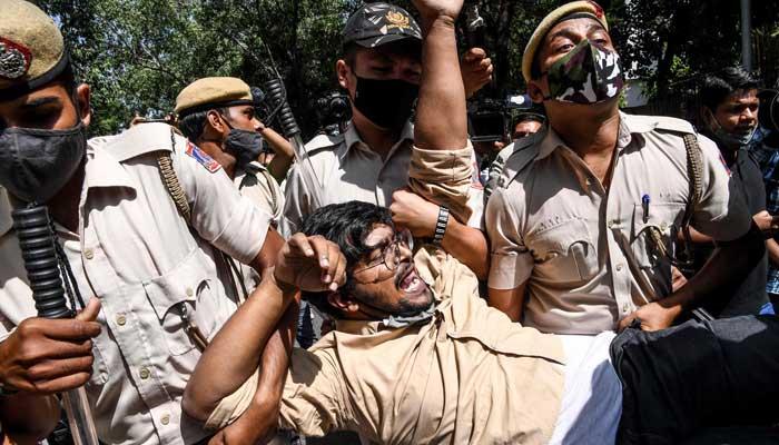 UP Bhawan Protest