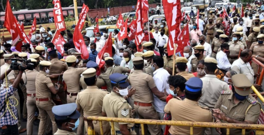 farmers protest