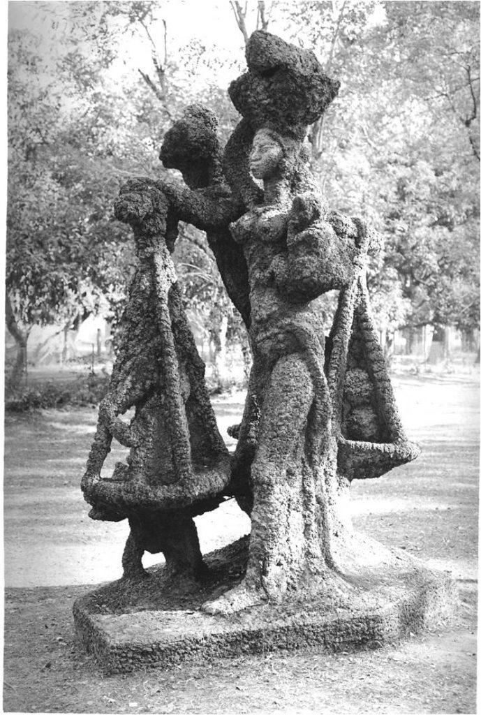 Ramkinkar Baij, Santhal Family, 1938, Kala Bhavan, Santiniketan