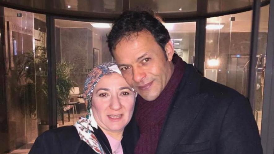 Political activist Ghada Naguib with her husband, actor Hisham Abdullah. Photo: HRW