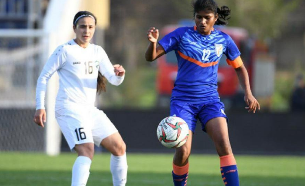 Uzbekistan vs India women's football match