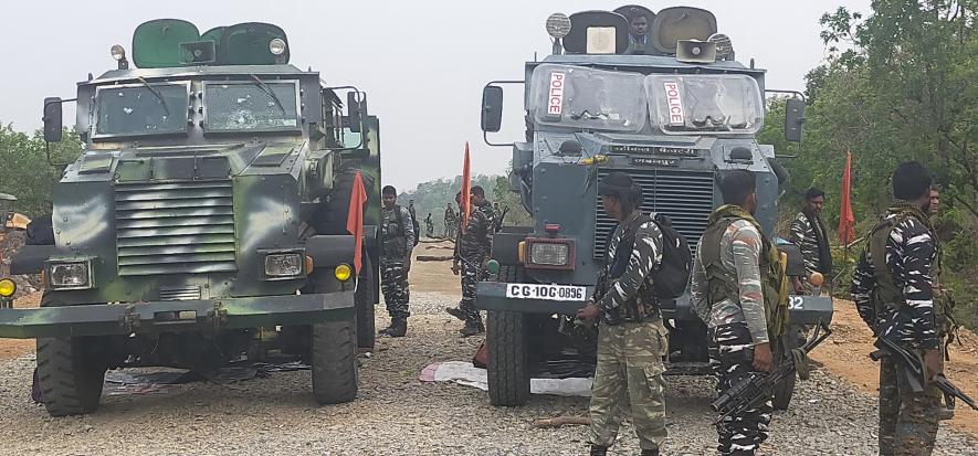 MPVs outside the CRPF camp.