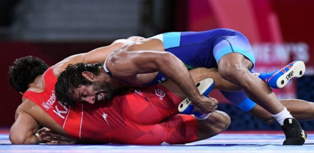 Bajrang Punia vs Daulet Niyazbekov at Tokyo Olympics wrestling