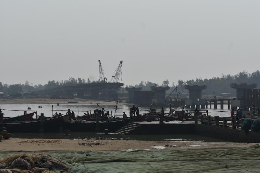 Under-construction bridge at Jalda Tajpur.