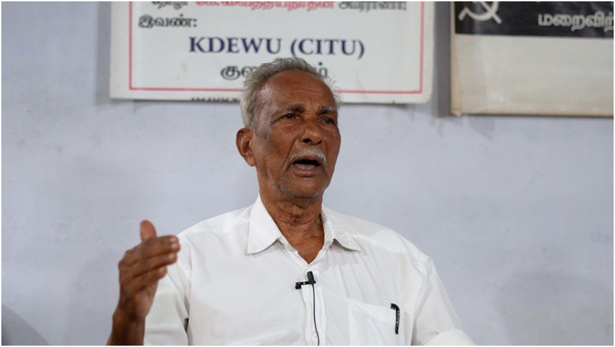 R Velukutty, 71 years old now, is the only surviving member of the 20 workers who took out the padayatra demanding government rubber plantation.