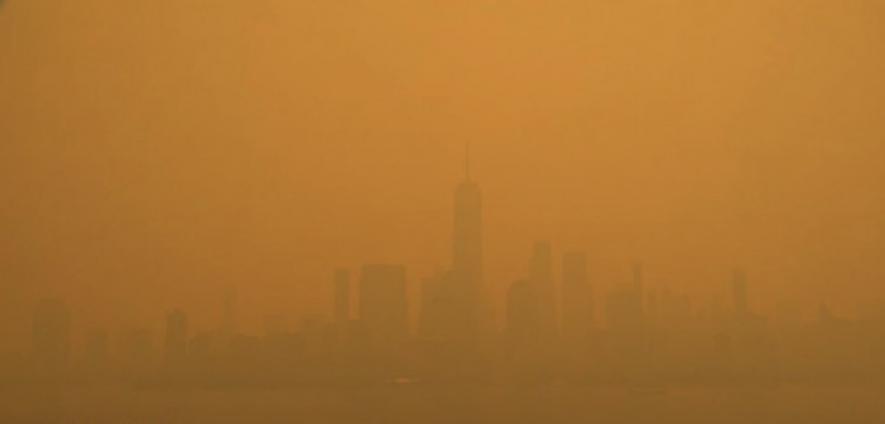 A view of downtown Manhattan on June 7 (Image via EarthCam)