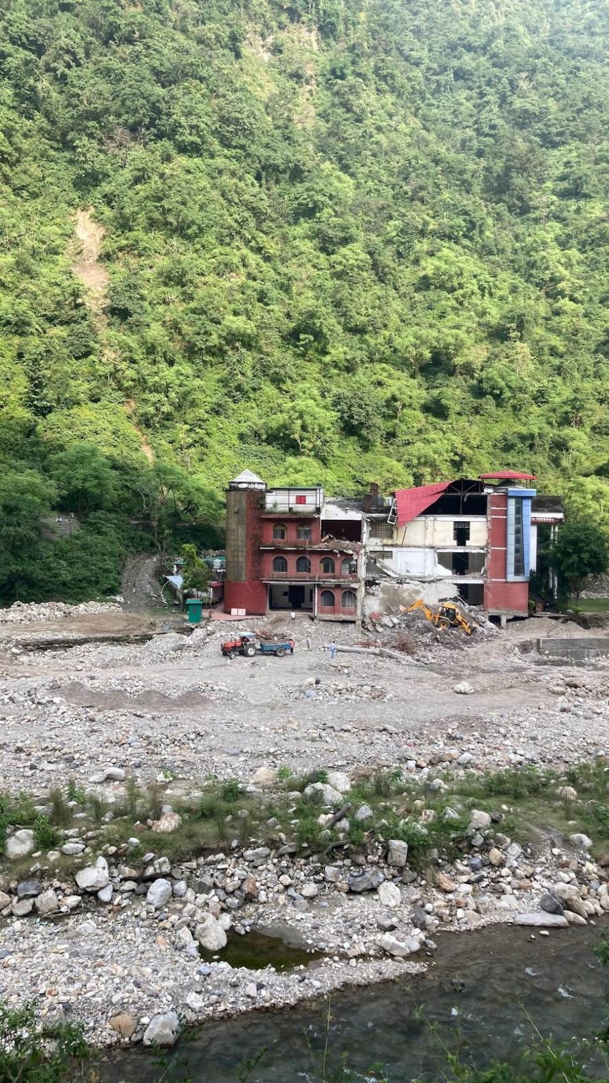 This year’s monsoon has washed away the Dehradun Defence College, Maldevta. 