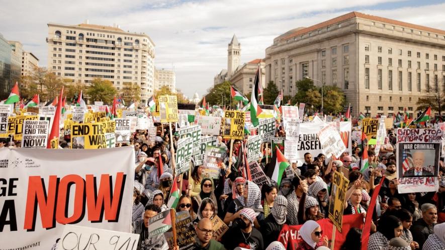 crowd of washington