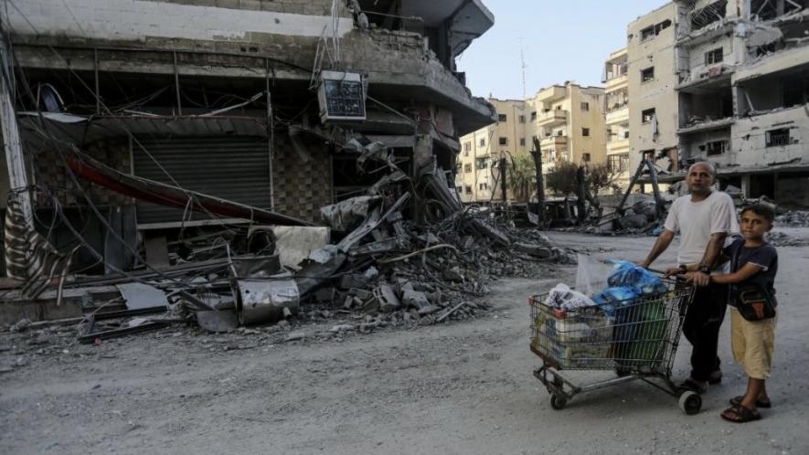 Gaza after bombing. Photo: Al Quds News