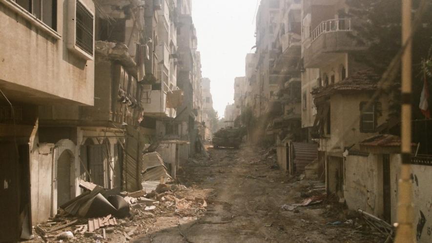 Israeli Merkava tank in a Gaza Street January 2024. Photo: Wikimedia Commons