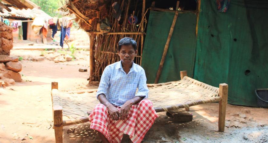 Bishram Mankirdia of Dengam Mankirdia Sahi village in Khunta block (Photo - Rakhi Ghosh, 101Reporters)