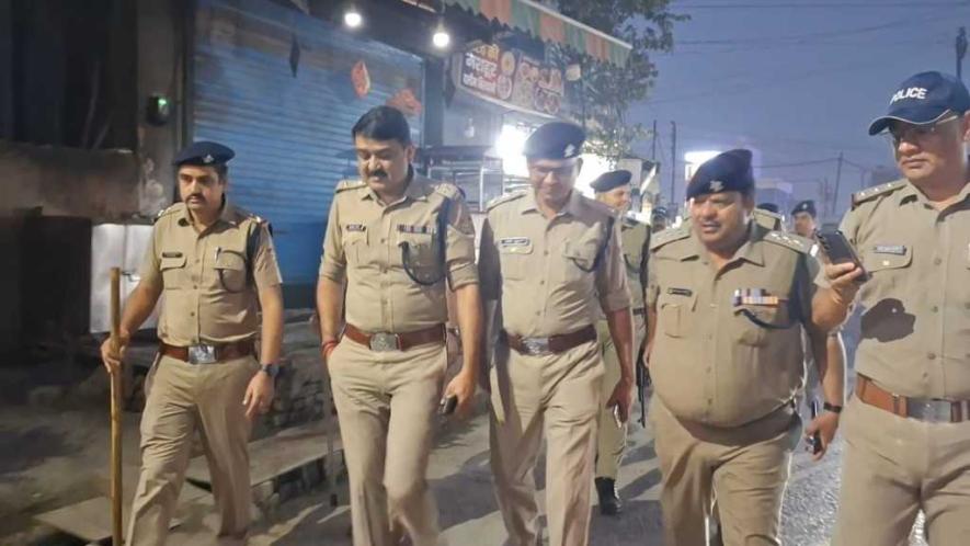 Dehradun SSP Ajai Singh leading a police campaign to check eateries in Dehradun on Wednesday.