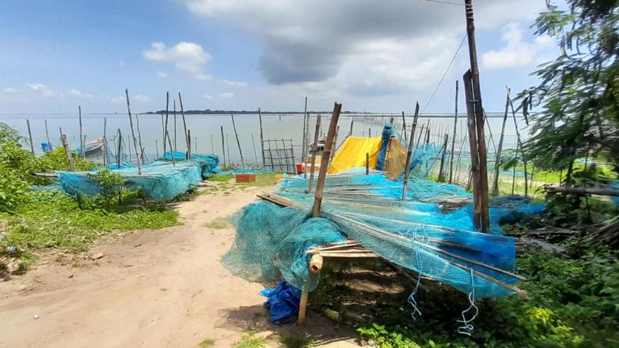 Chilika lagoon from Berhampur village