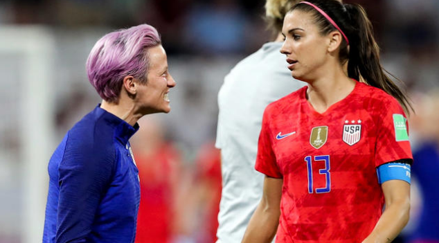 Megan Rapinoe and Alex Morgan